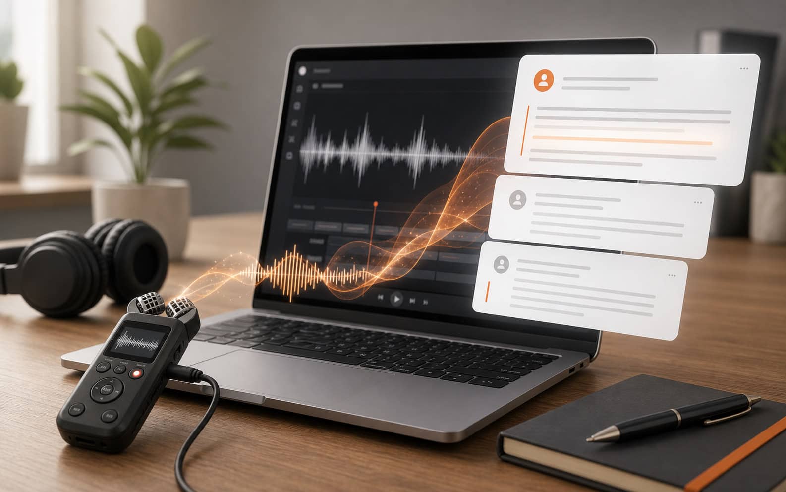 Transcriptie software voor gesprekken, interviews en overleggen
